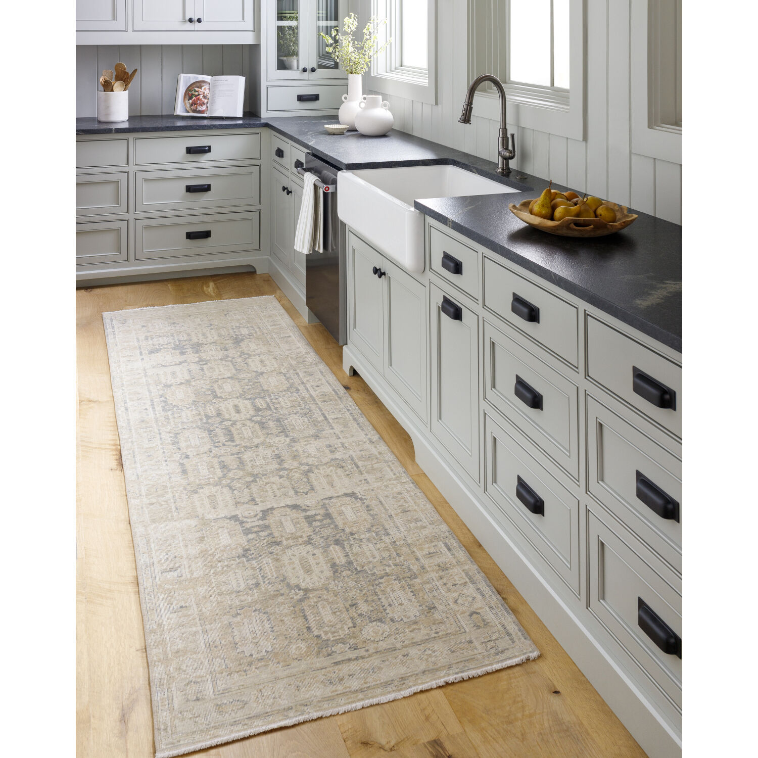 Once Upon a Time 34.65 X 23.23 inch Tan / Gray / Light Gray / Ivory / Light Brown Machine Woven Rug in 2 x 3