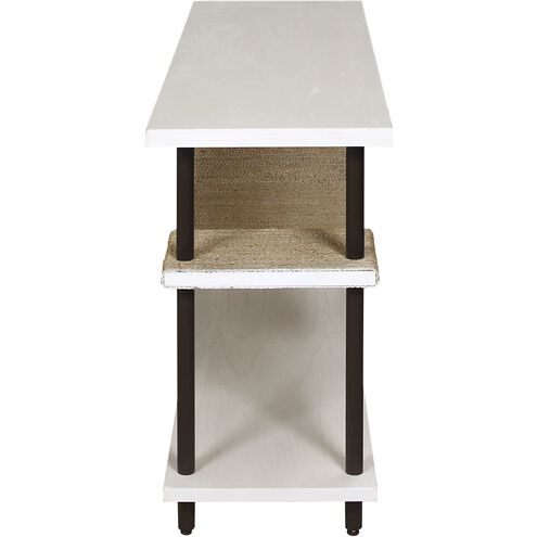 Riverview 54 X 16 inch Checkmate White with Natural and Gray Console Table