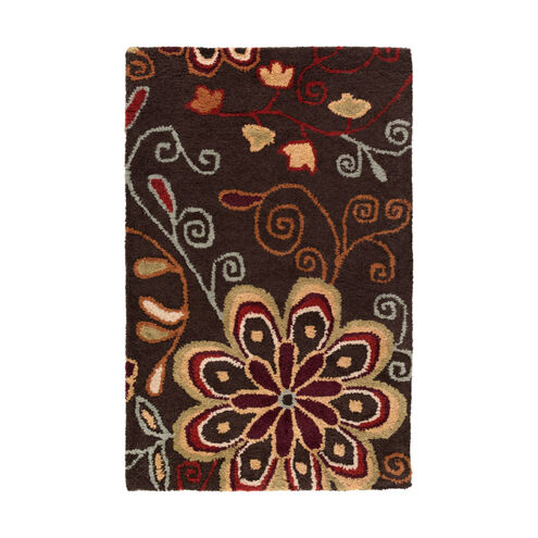 Athena 117 X 117 inch Dark Brown/Rust/Camel/Burnt Orange/Tan Rugs, Wool