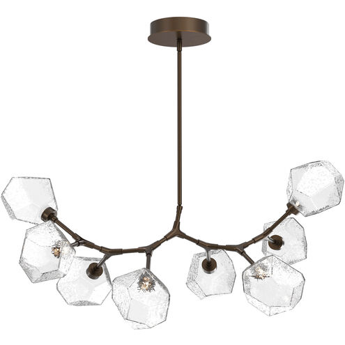 Gem LED 46.2 inch Flat Bronze Linear Pendant Ceiling Light in 3000K LED, Clear, Modern Branch
