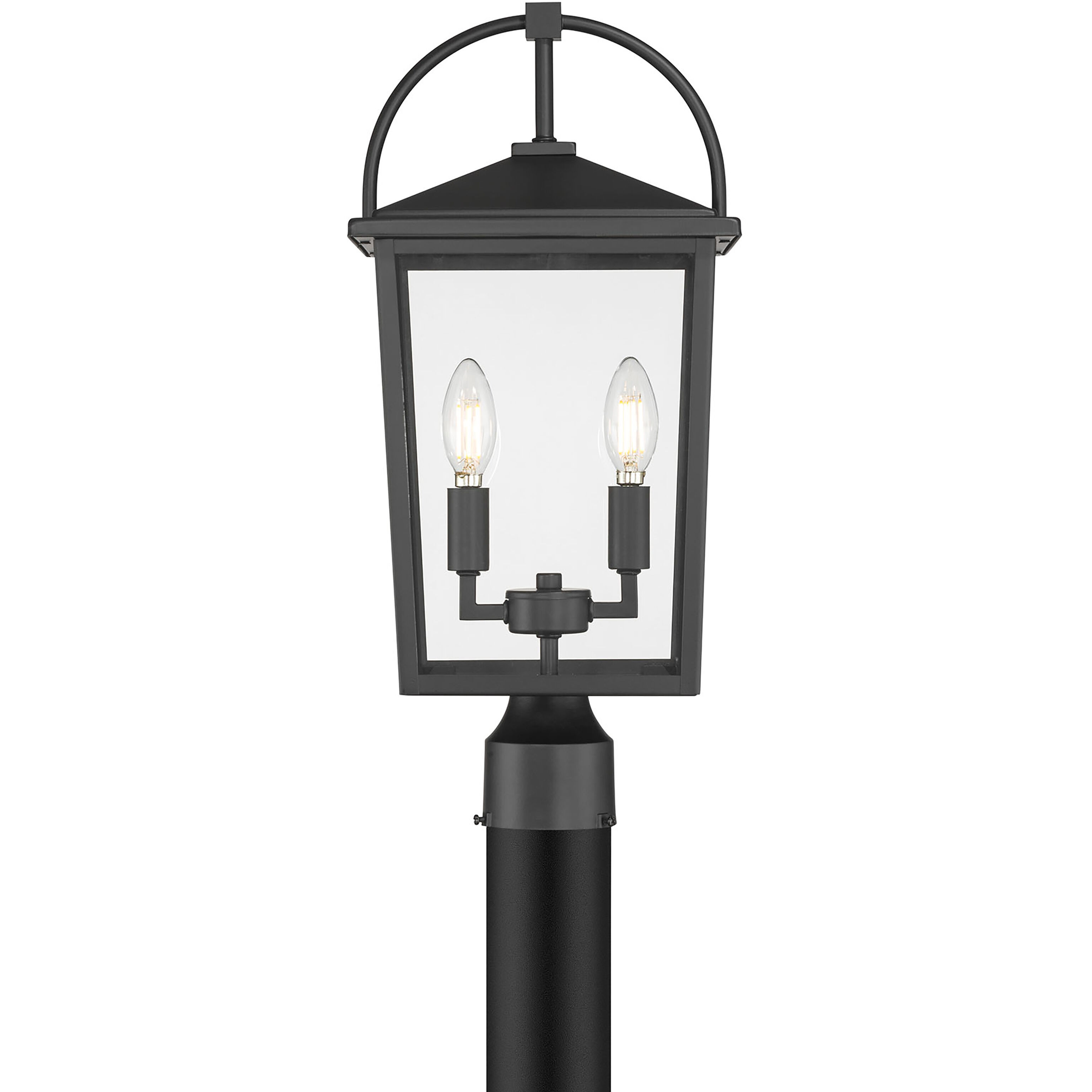 Strathden 2 Light 19.75 inch Powder Coated Black Outdoor Post Lantern