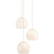 Lazio 3 Light 10.5 inch Silver Multi-Drop Pendant Ceiling Light