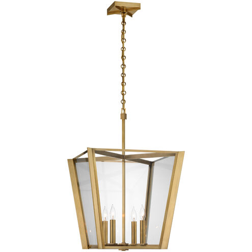 Paloma Contreras Palais LED 20.75 inch Hand-Rubbed Antique Brass Lantern Pendant Ceiling Light