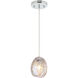 Shelly LED 4.38 inch Chrome Pendant Ceiling Light