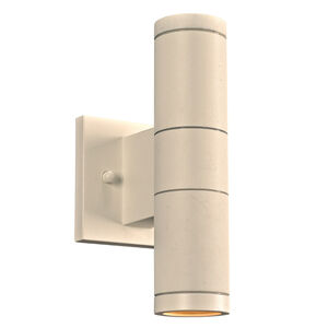 Troll Ii 1 Light 10 inch White Outdoor Wall Light in Clear Diffuser