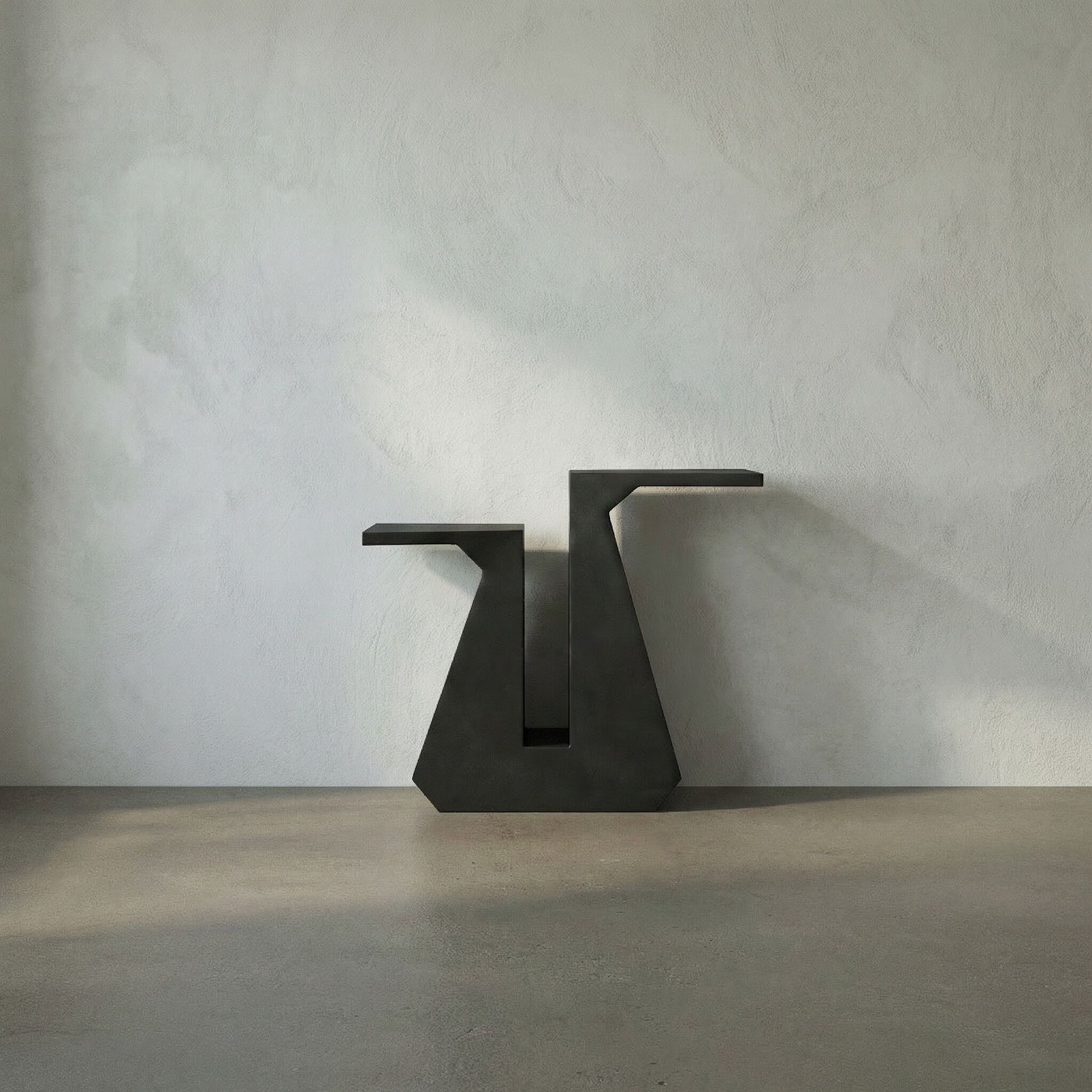 Gaston 30 X 25 inch Matte Black Console/Side Table