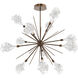 Blossom LED Flat Bronze Chandelier Ceiling Light, Starburst