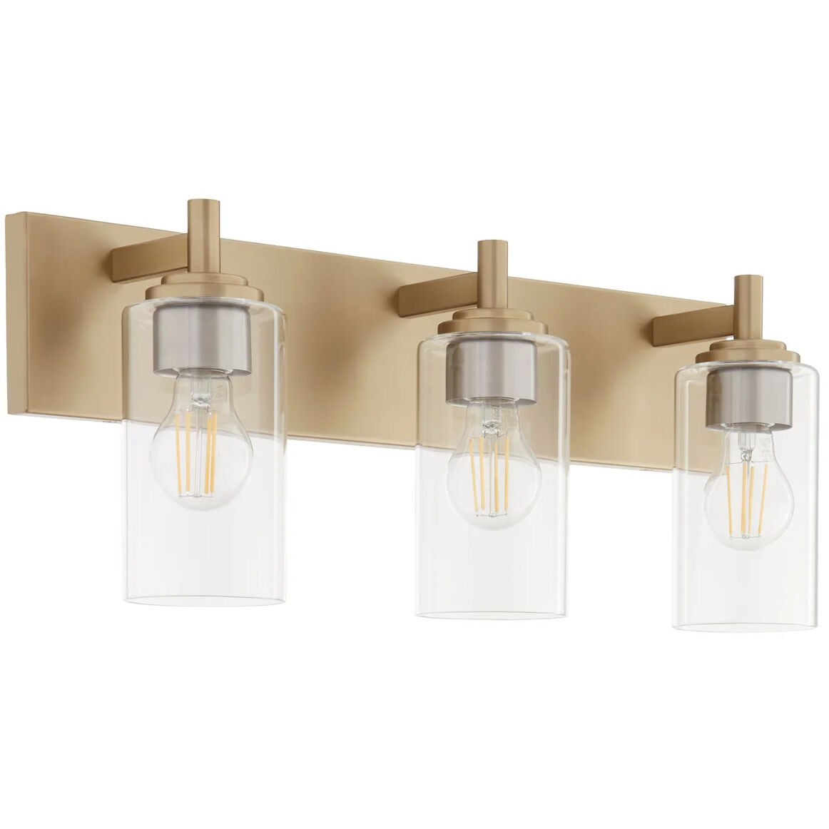 Fallstaff 3 Light 22.5 inch Aged Brass Vanity Light Wall Light