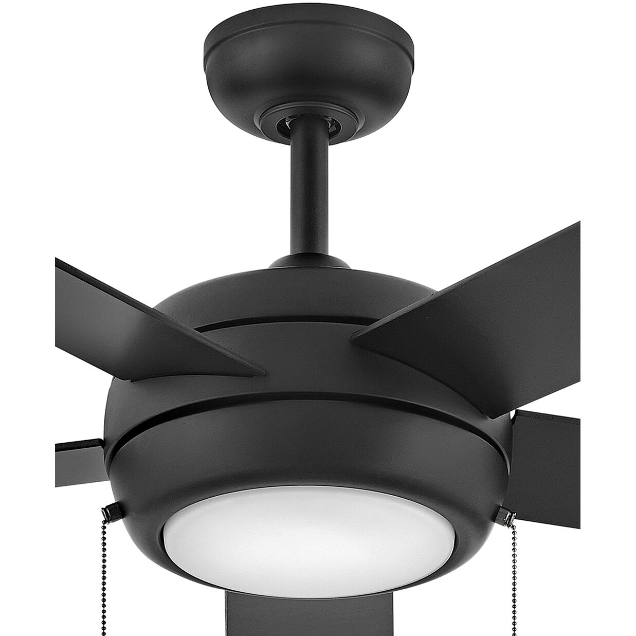 Croft 60 inch Matte Black with Matte Black, Walnut Blades Fan, Regency Series