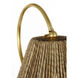 Amber Lewis Dume 23.5 inch 15 watt Hand-Rubbed Antique Brass Arched Table Lamp Portable Light in Natural Abaca