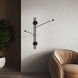 Rotaire LED 4.63 inch Black Wall Sconce Wall Light