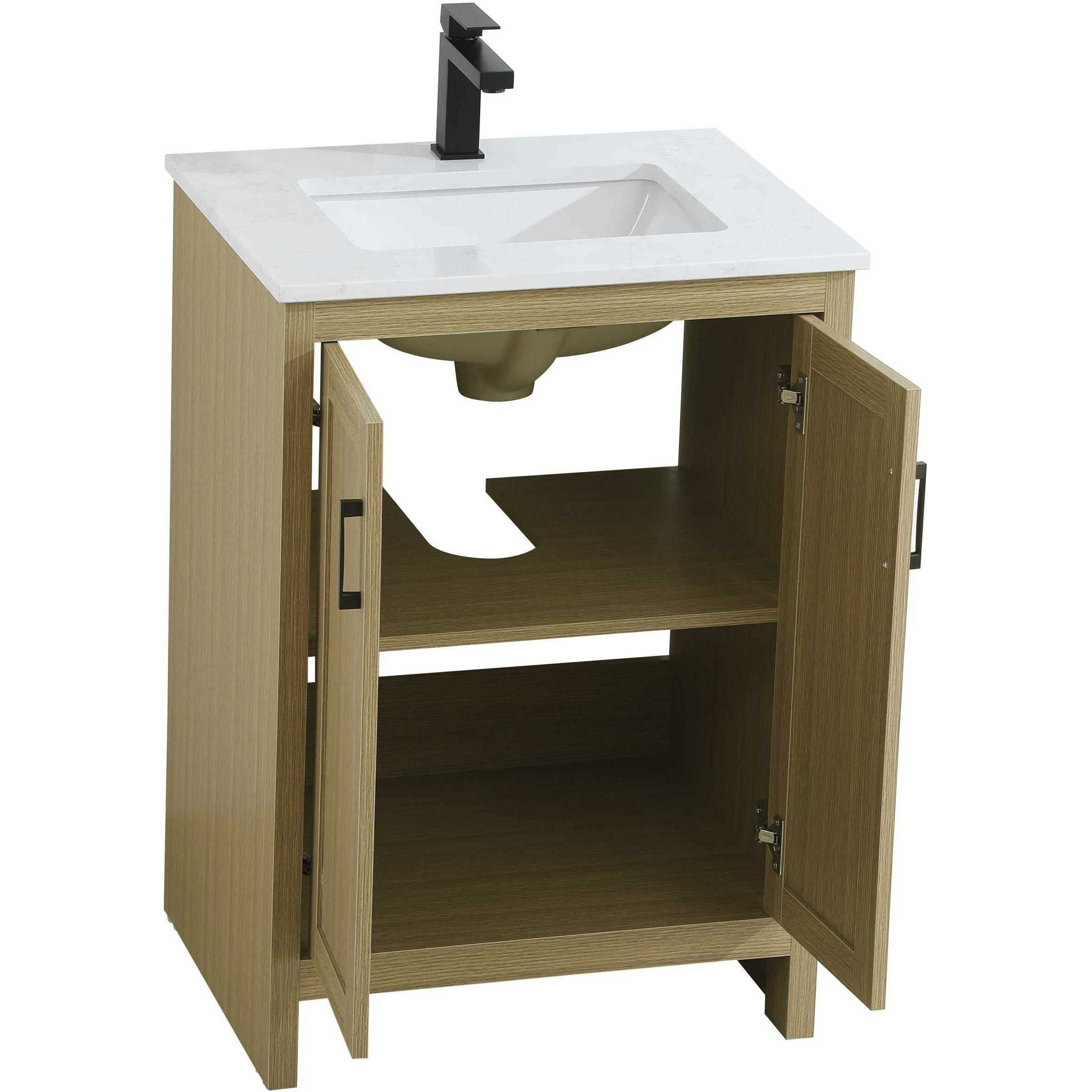 Finnley 24 X 34 inch Honey Brown Bathroom Vanity Cabinet