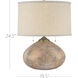 Kenmare 24.5 inch 100 watt Textured Antique Brown Table Lamp Portable Light