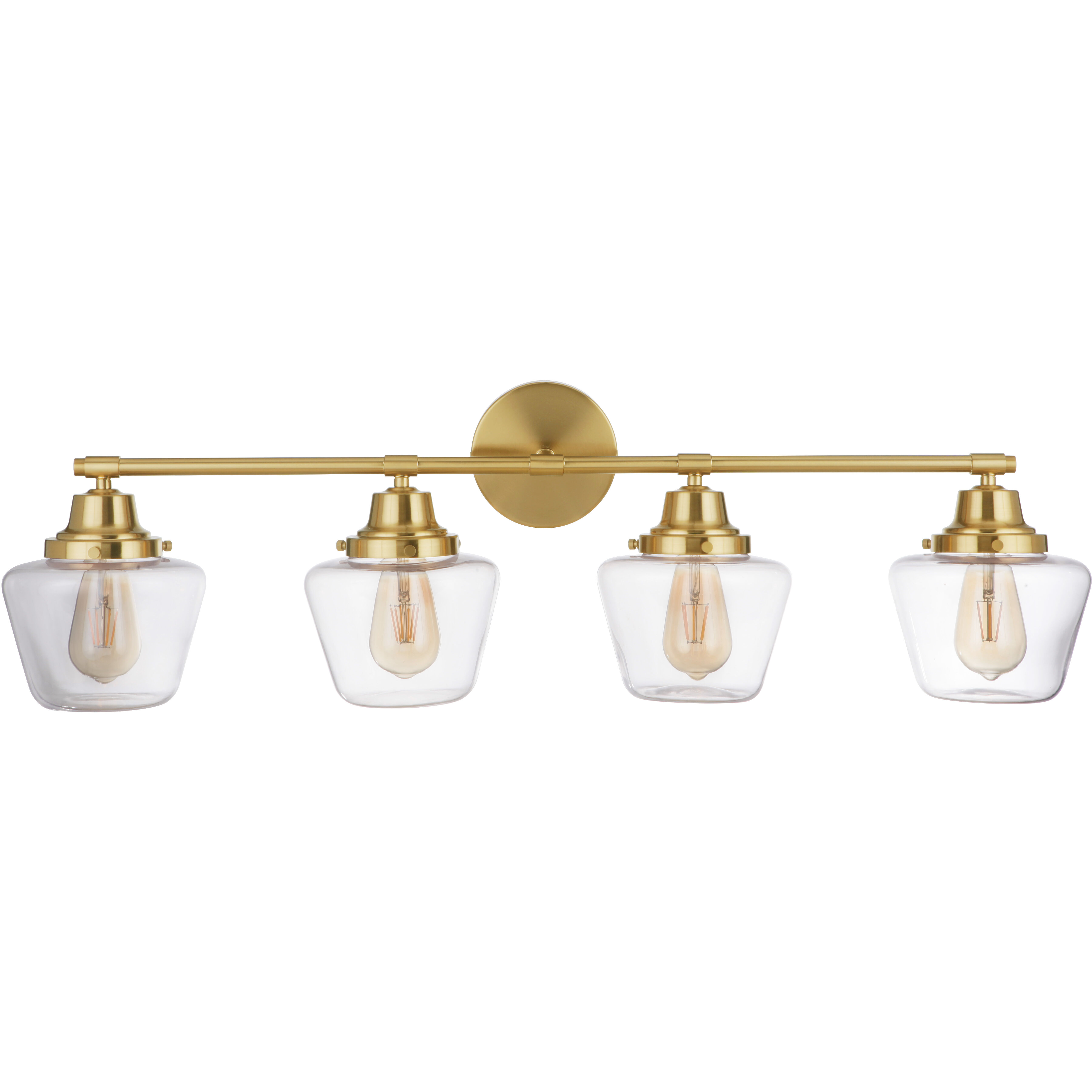 Neighborhood Essex 4 Light 38 inch Satin Brass Vanity Light Wall Light, Neighborhood Collection