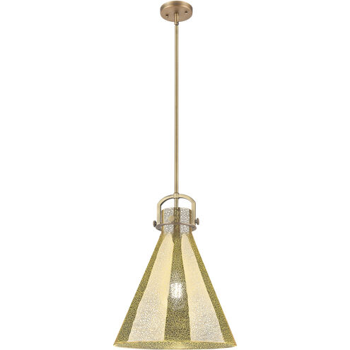 Downtown Urban Newton Cone 1 Light 16 inch Brushed Brass Pendant Ceiling Light in Mercury