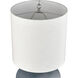 Skye 28 inch 150.00 watt Frosted Blue and Clear Table Lamp Portable Light
