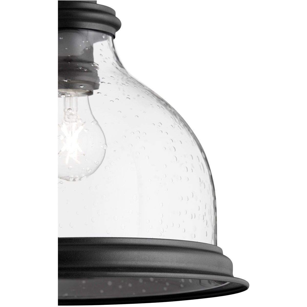 Fort Worth 1 Light 12 inch Noir Pendant Ceiling Light