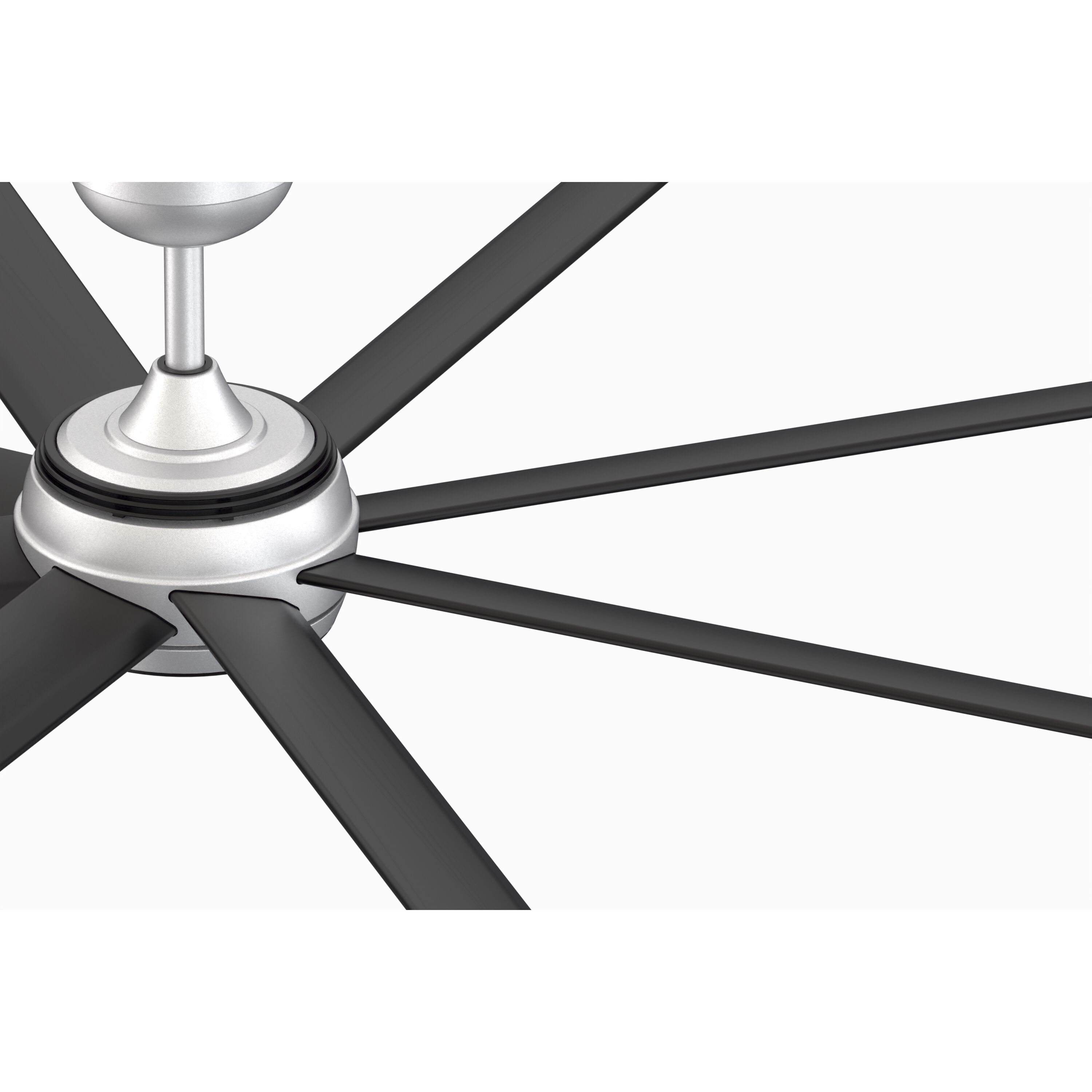 Stellar Custom 9.21 inch Silver Fan Motor Only, Blades Sold Separately