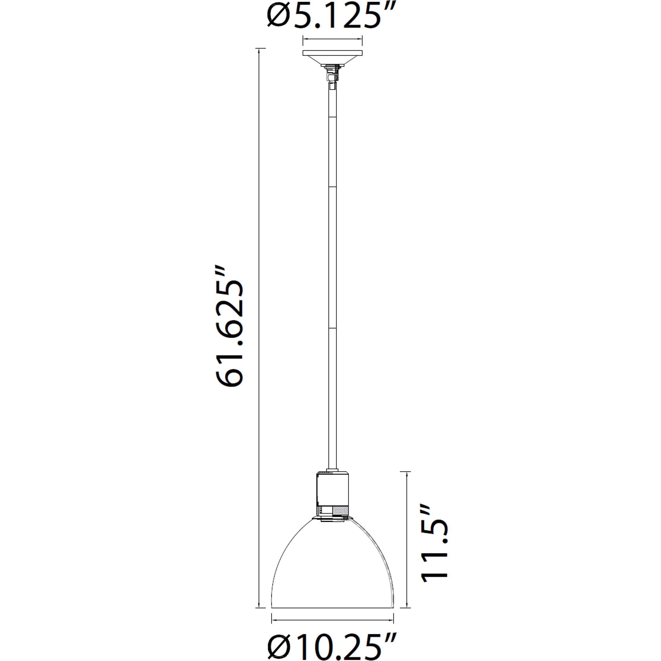 Zigrina 1 Light 10.25 inch Matte White with Satin Brushed Black Pendant Ceiling Light