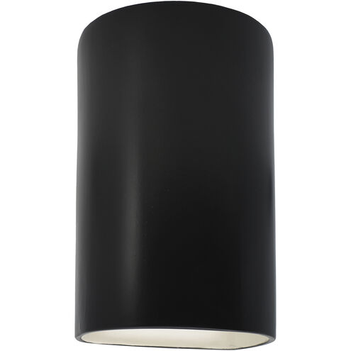 Ambiance 2 Light 7.75 inch Carbon Matte Black Wall Sconce Wall Light in Incandescent, Large