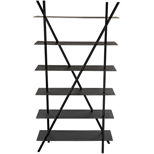 Siddhartha Matte Black Bookcase