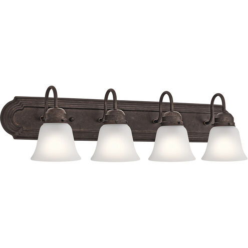 Independence 4 Light 30 inch Tannery Bronze Wall Mt Bath 4 Arm Wall Light