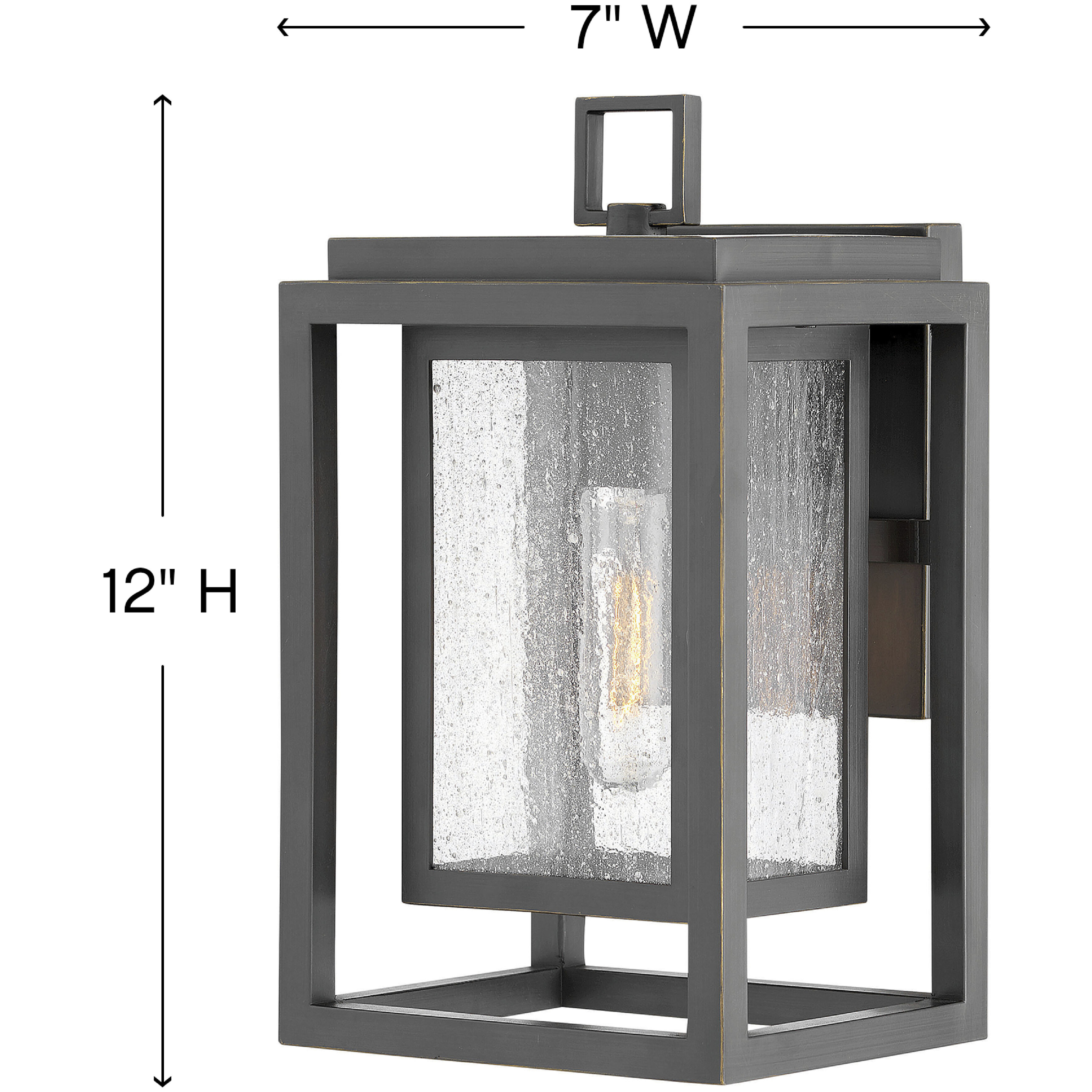 Coastal Elements Republic LED 12 inch Oil Rubbed Bronze Outdoor Wall Mount Lantern, Estate Series