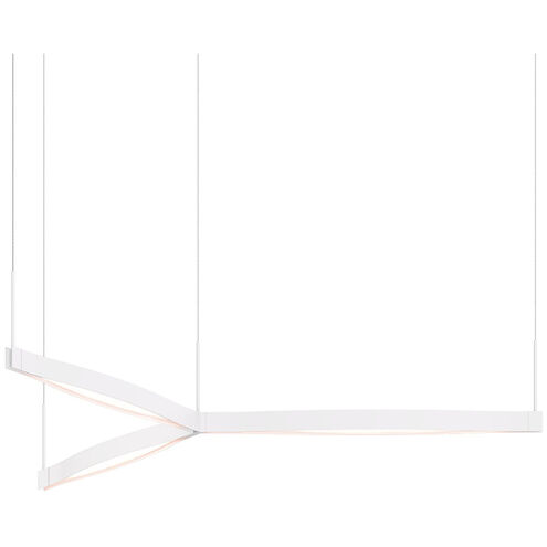 Ola LED 55 inch Satin White Pendant Ceiling Light
