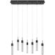 Boa LED 11 inch Black Multi Port Pendant Ceiling Light