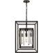 Hollis 4 Light 15 inch Forged Bronze Mini Chandelier Ceiling Light