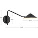 Alora Mood Ashford 1 Light 8.75 inch Matte Black Wall Sconce Wall Light