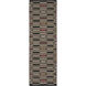 Frontier 96 X 30 inch Black, Tan, Bright Red, Peach, Cream, Dark Red Rug