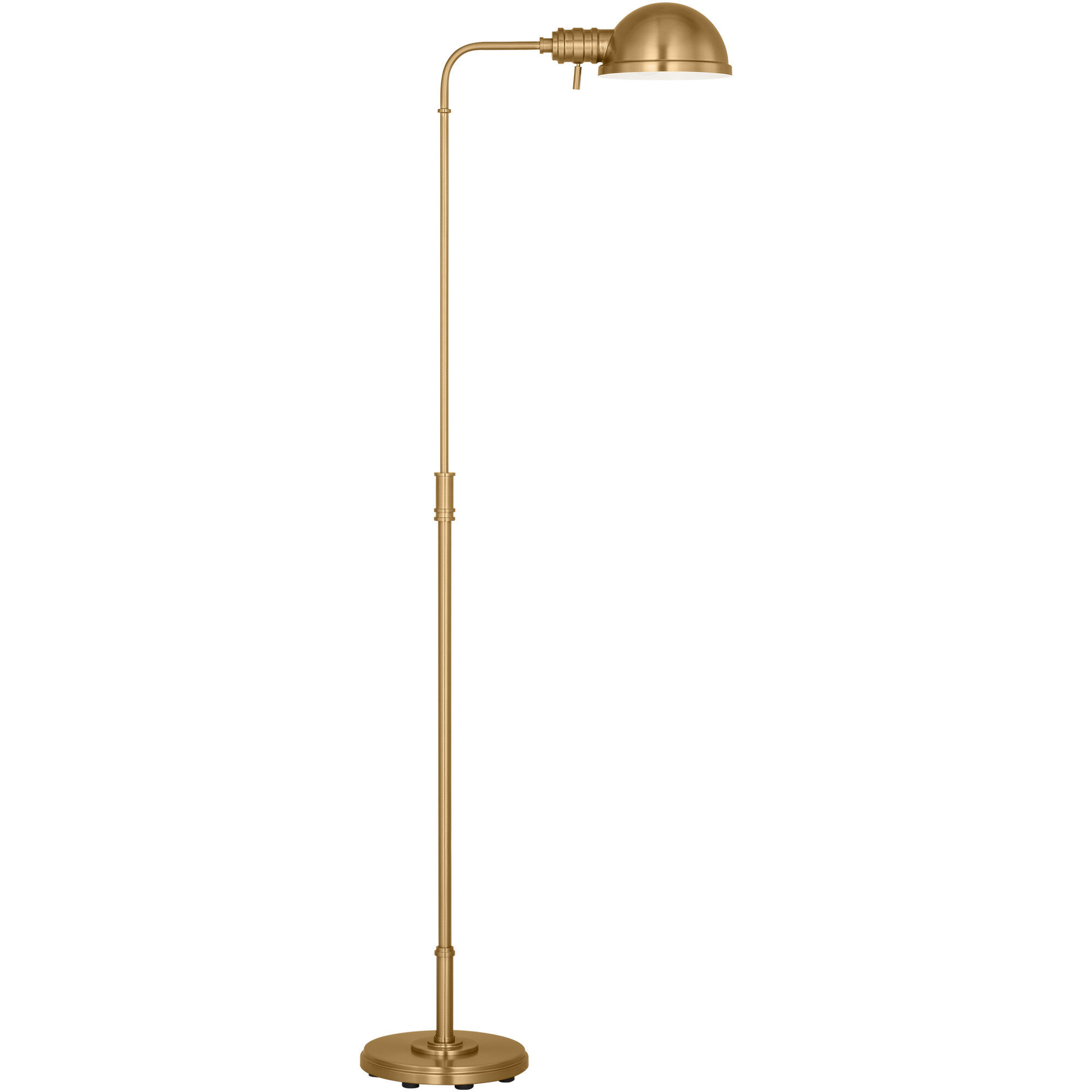 C&M by Chapman & Myers Belmont 64 inch 9.00 watt Burnished Brass Floor Lamp Portable Light