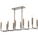 Mavisten Edition Carbonia Linear Chandelier Ceiling Light in Black Chrome