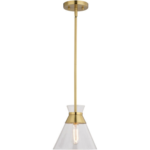 Harper LED 8.5 inch Natural Brass Pendant Ceiling Light