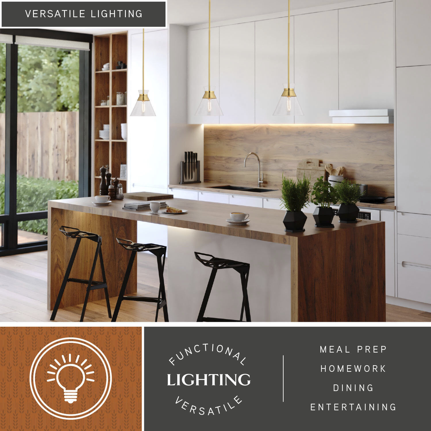 Harper 1 Light 8.5 inch Natural Brass Mini Pendant Ceiling Light