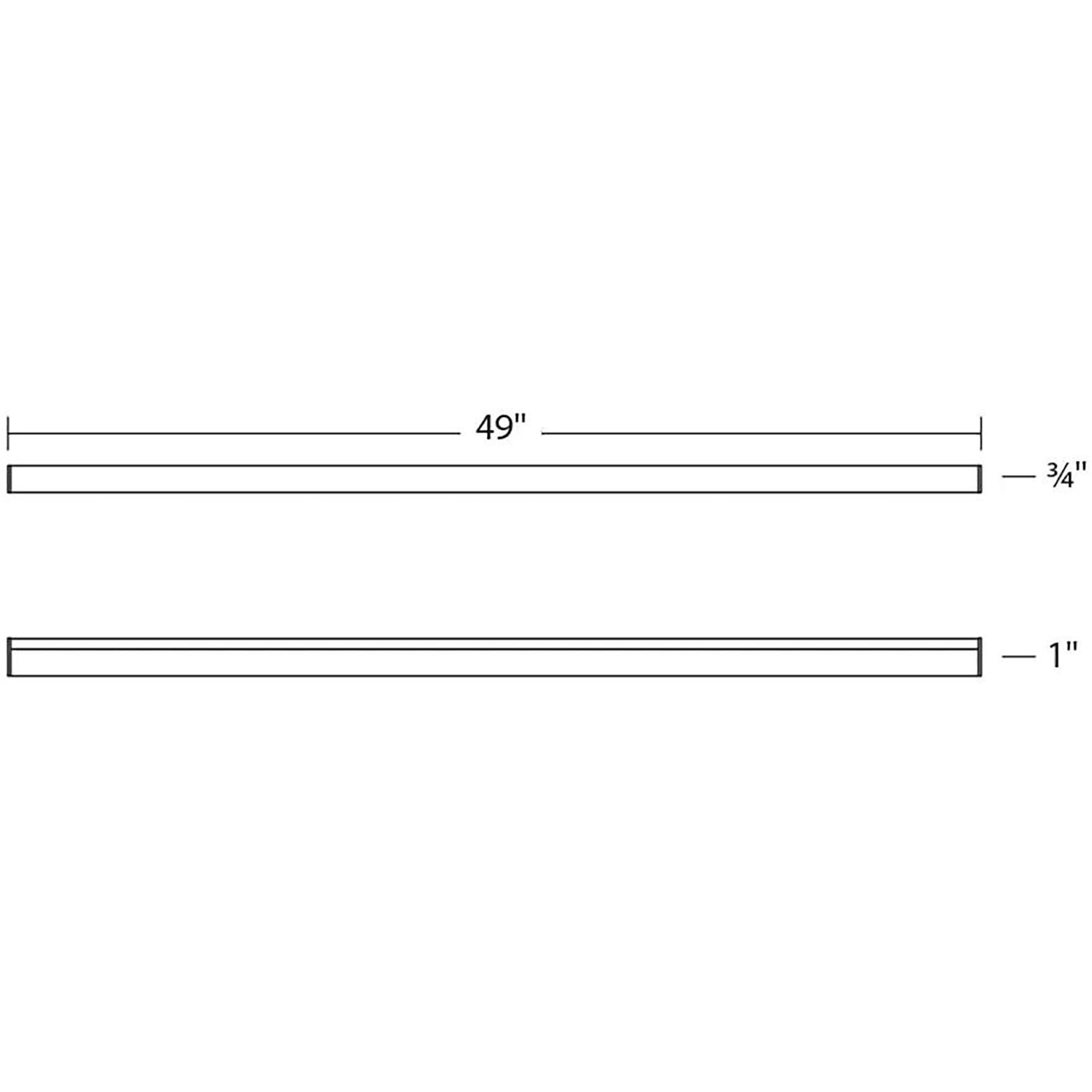Stix Plus LED 49 inch Bright Satin Aluminum Wall Bar Wall Light