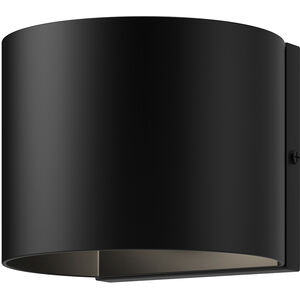 Rene LED 4.38 inch Black Exterior Wall Sconce