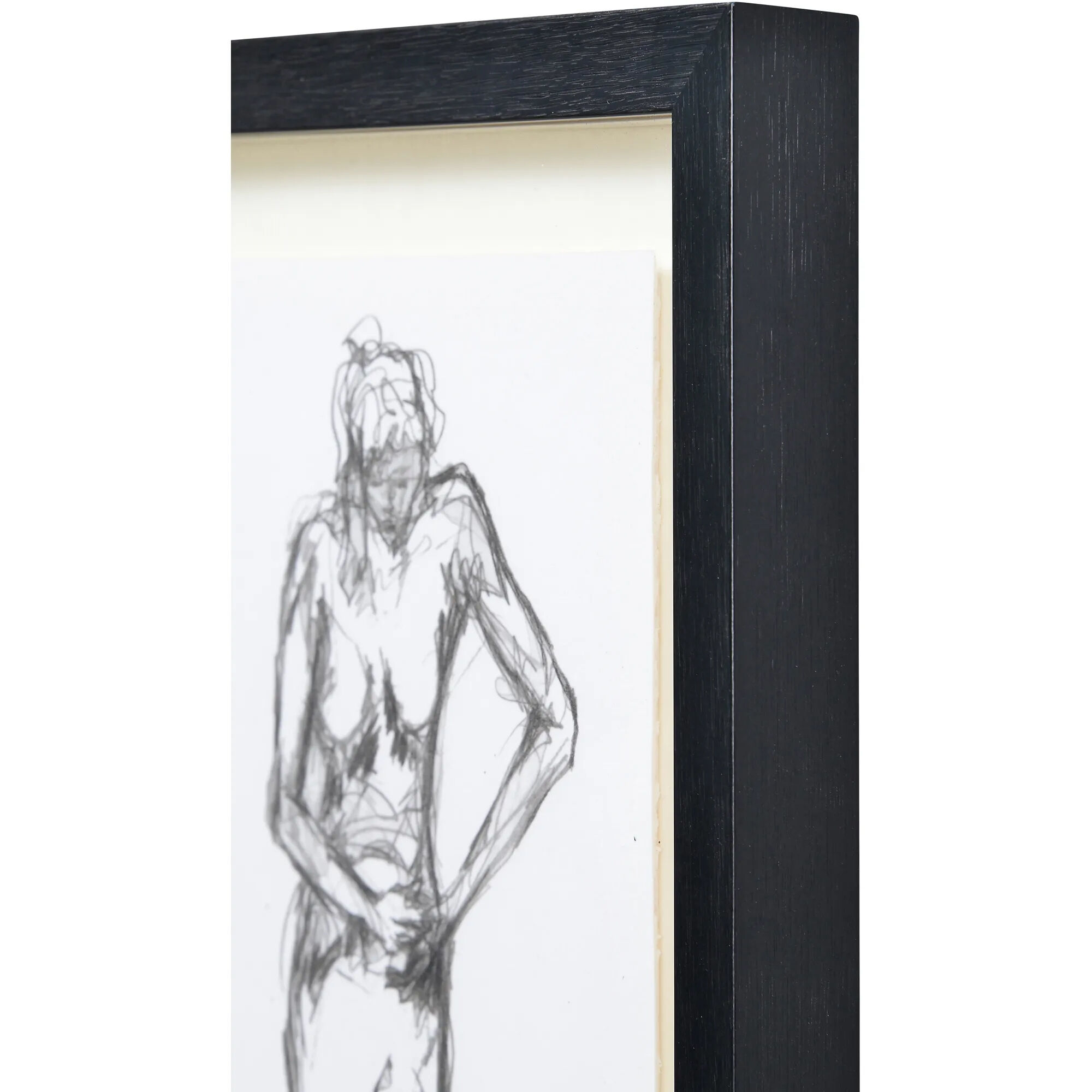 Studio Line Sketch Black/White Wall Art, 4 Piece
