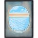 Plane Window Light Blue with Gloss Black Framed Wall Art