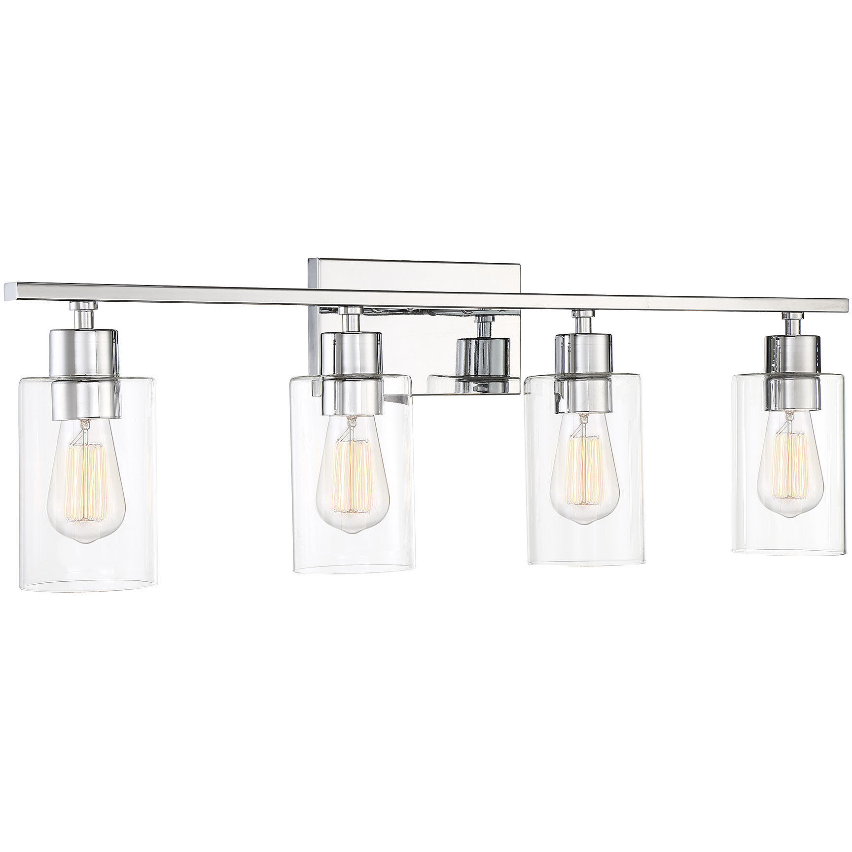 Lambert 4 Light 30.88 inch Polished Chrome Bathroom Vanity Light Wall Light