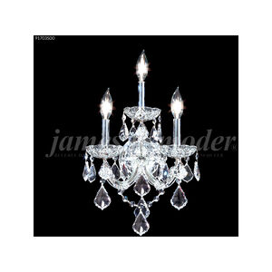 Maria Theresa Grand 3 Light 11 inch Silver Wall Sconce Wall Light, Grand