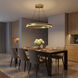 Aro LED 24 inch Satin Brass Chandelier Ceiling Light