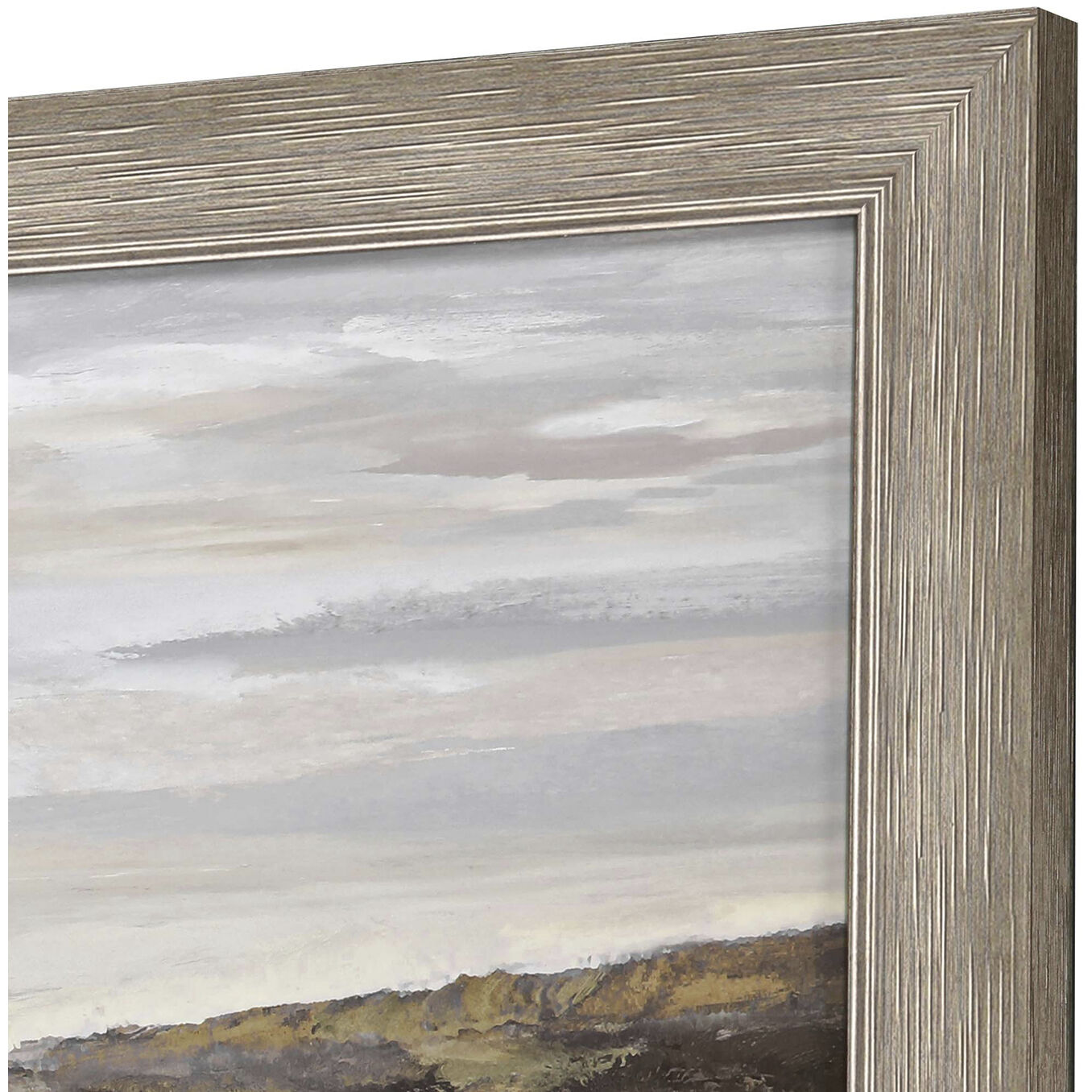Waterside Gray and Beige and Black and Neutral Framed Art