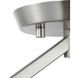 Vertex 1 Light 5 inch Brushed Nickel Semi-Flush Mount Ceiling Light