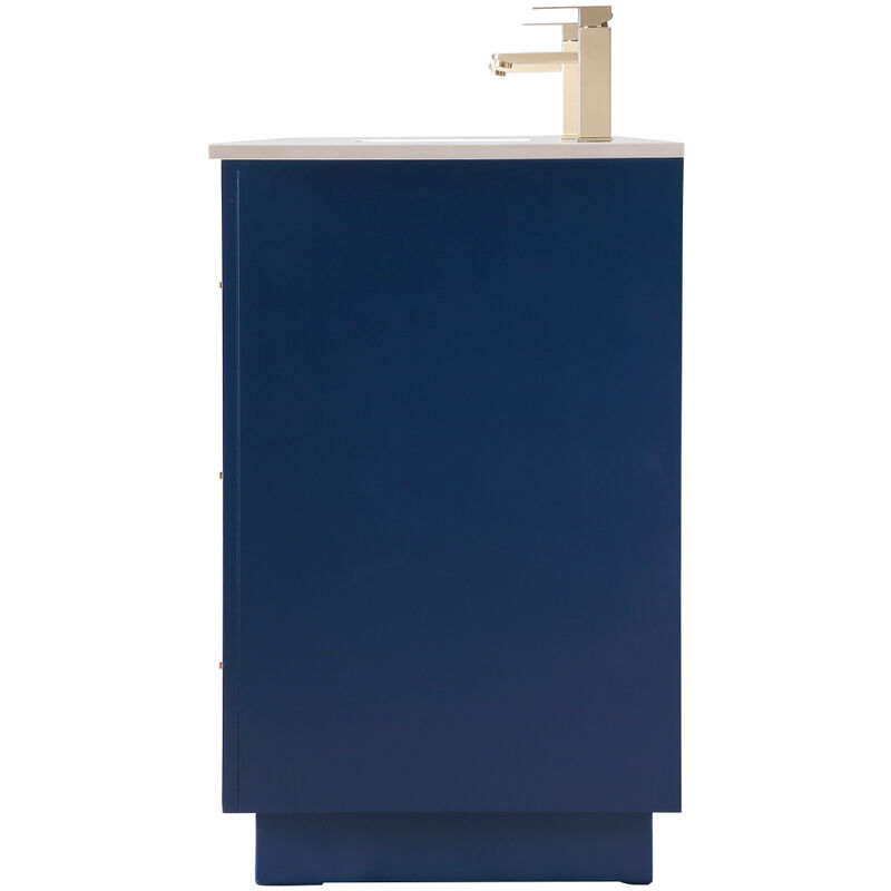 Hayes 84 X 22 X 35 inch Blue Vanity Sink Set