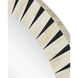 Arvi 41.75 X 41.75 inch Natural and Black Mirror