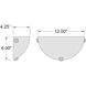 Mona Wall Sconce Wall Light in Brushed Steel