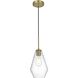 Gene 1 Light 7 inch Satin Gold Pendant Ceiling Light