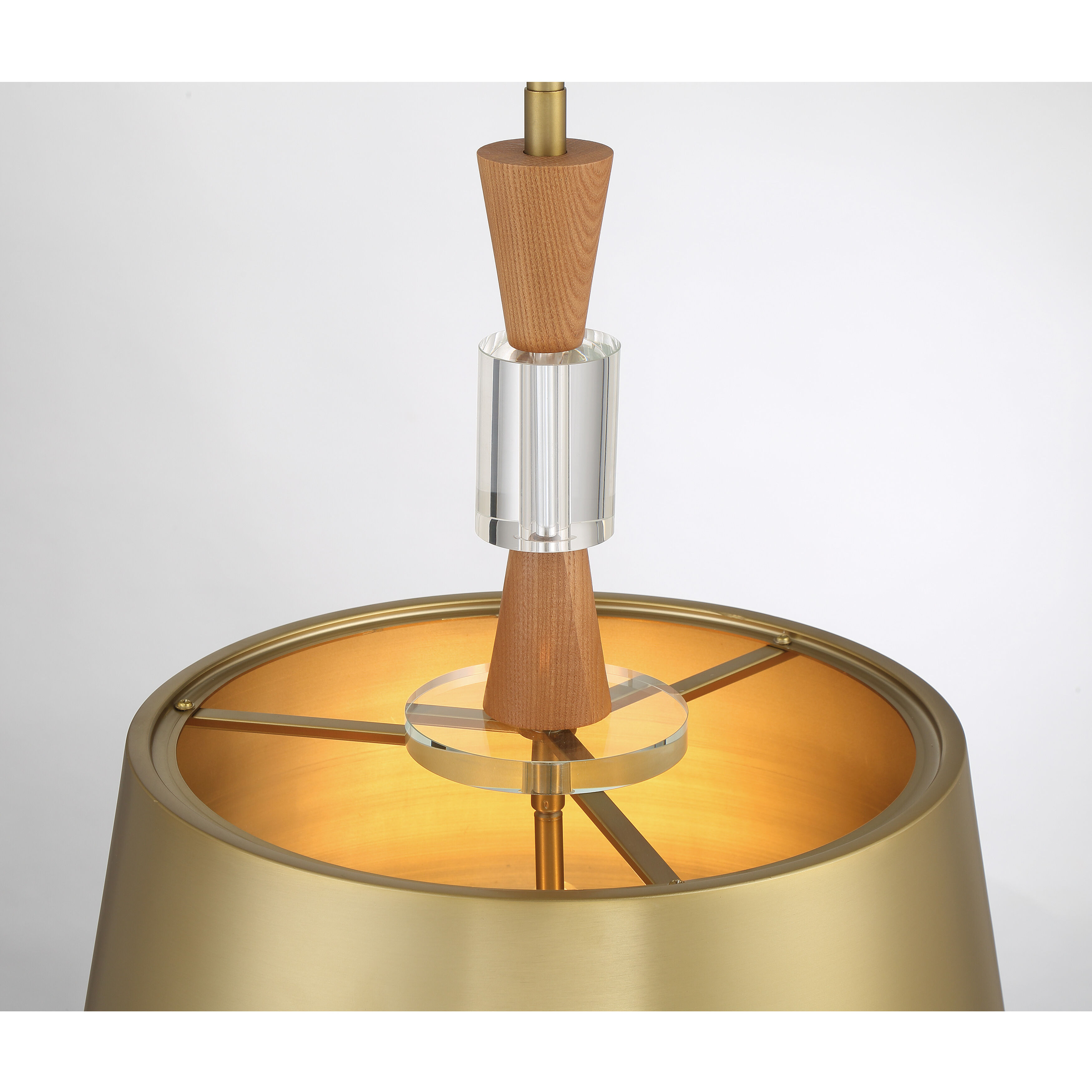 Baratti 3 Light 18.13 inch Soft Brass Pendant Ceiling Light